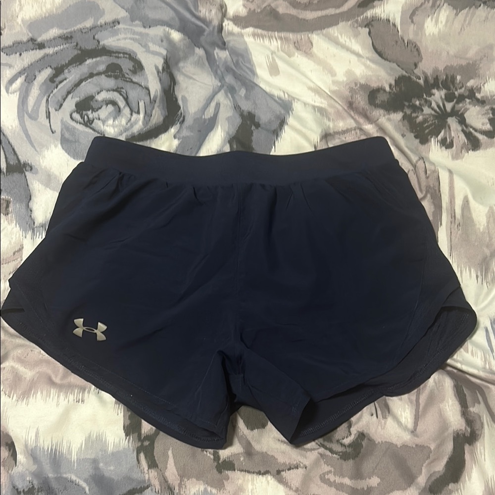 Under Armour Navy Blue Athletic Shorts Lightweight Performance